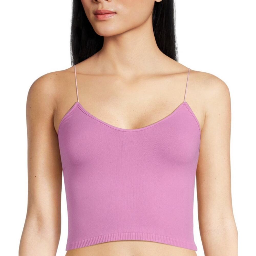 NWT Free People Skinny Strap Seamless Brami in Color Crocus/Mauve Pink Size M/L